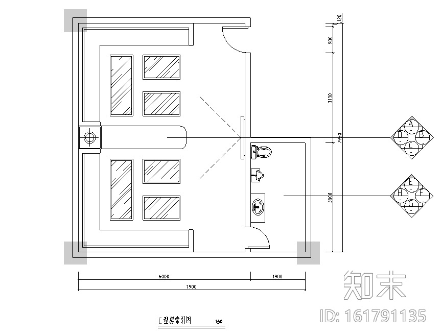 [河北]FD酒吧空间设计施工图（附效果图）cad施工图下载【ID:161791135】