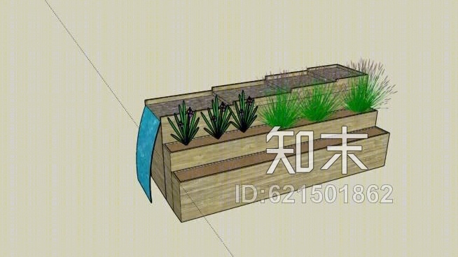 小瀑布SU模型下载【ID:621501862】