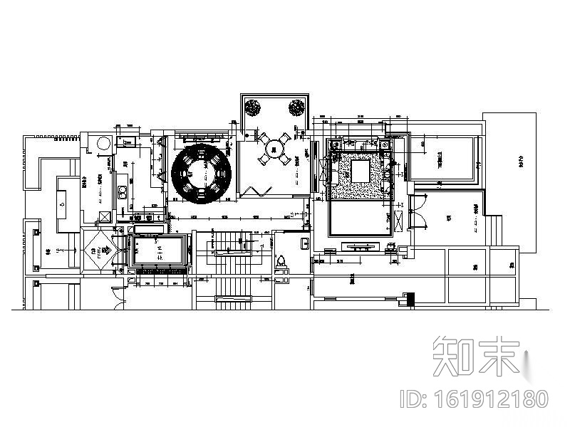 某高档豪装TOWNHOUSE结构别墅装饰图cad施工图下载【ID:161912180】