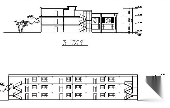 某三层幼儿园建筑施工图cad施工图下载【ID:151574197】