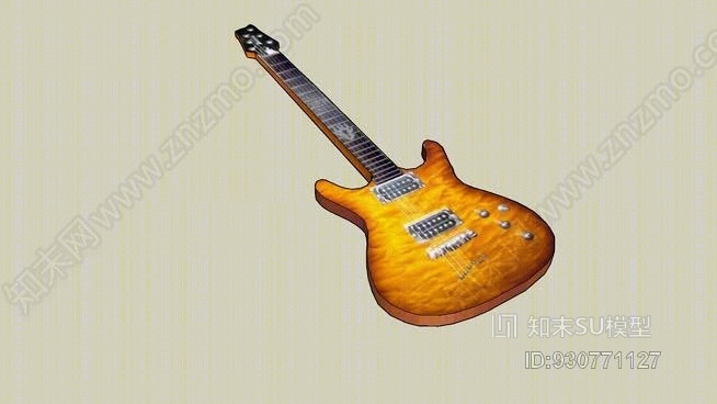 依斑娜SZ520电吉他SU模型下载【ID:930771127】