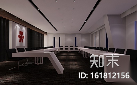 创意亚洲三层办公室施工图（含效果）cad施工图下载【ID:161812156】