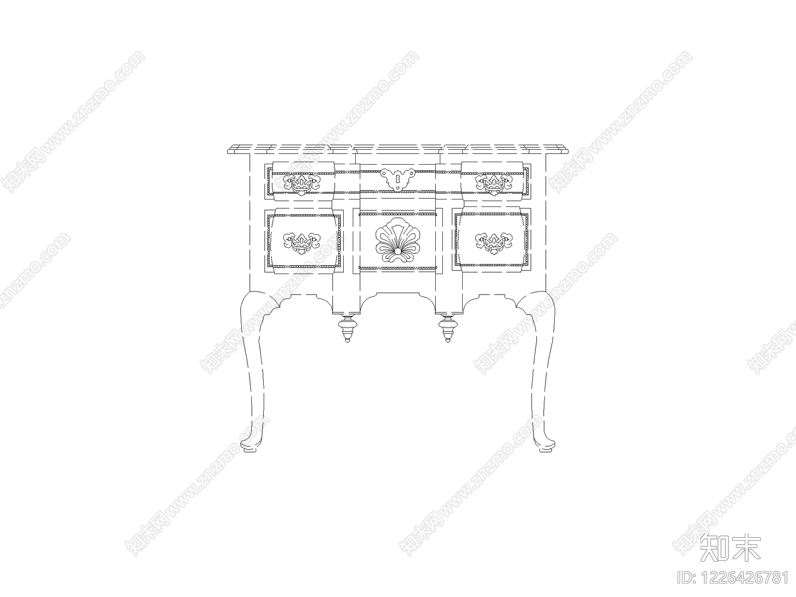 柜子cad施工图下载【ID:1226426781】