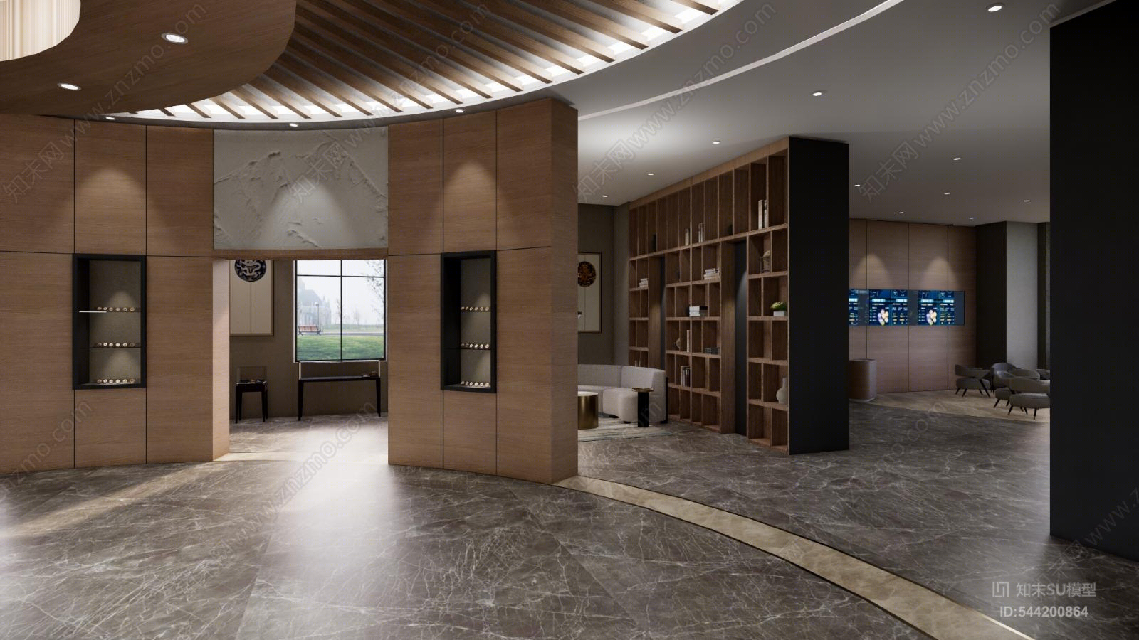 现代交易中心SU模型下载【ID:544200864】