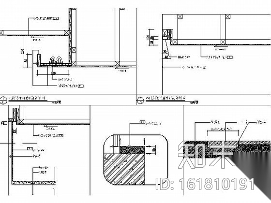 [安徽]现代风两居样板房施工图（含效果）cad施工图下载【ID:161810191】