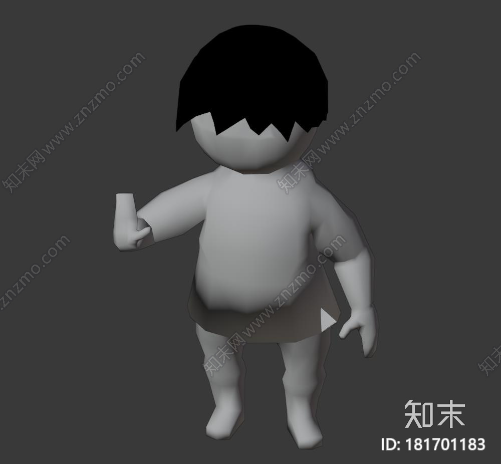 纸片小人CG模型下载【ID:181701183】