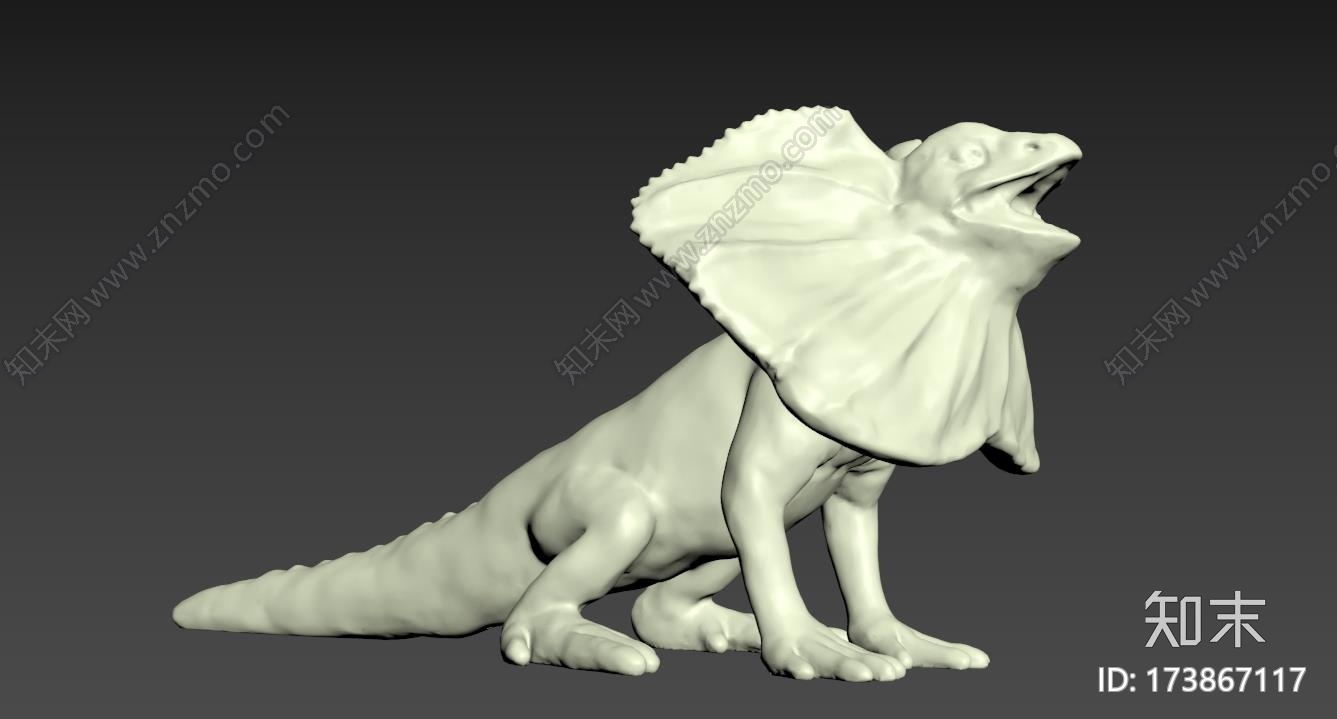 伞蜥3d打印模型下载【ID:173867117】