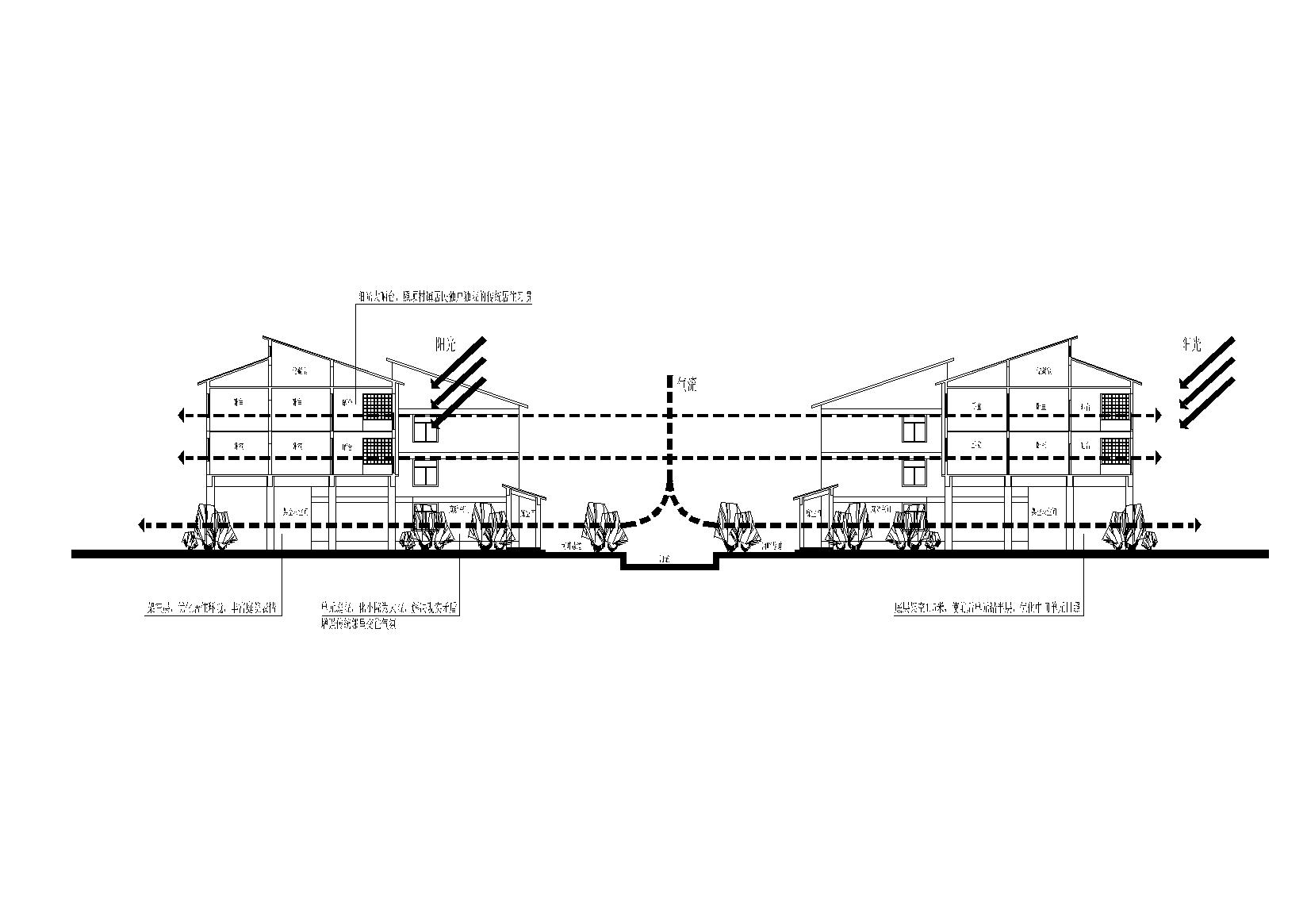 苏南传统民居村镇安居型公寓住宅建筑施工图（CAD+DOC）cad施工图下载【ID:165729185】