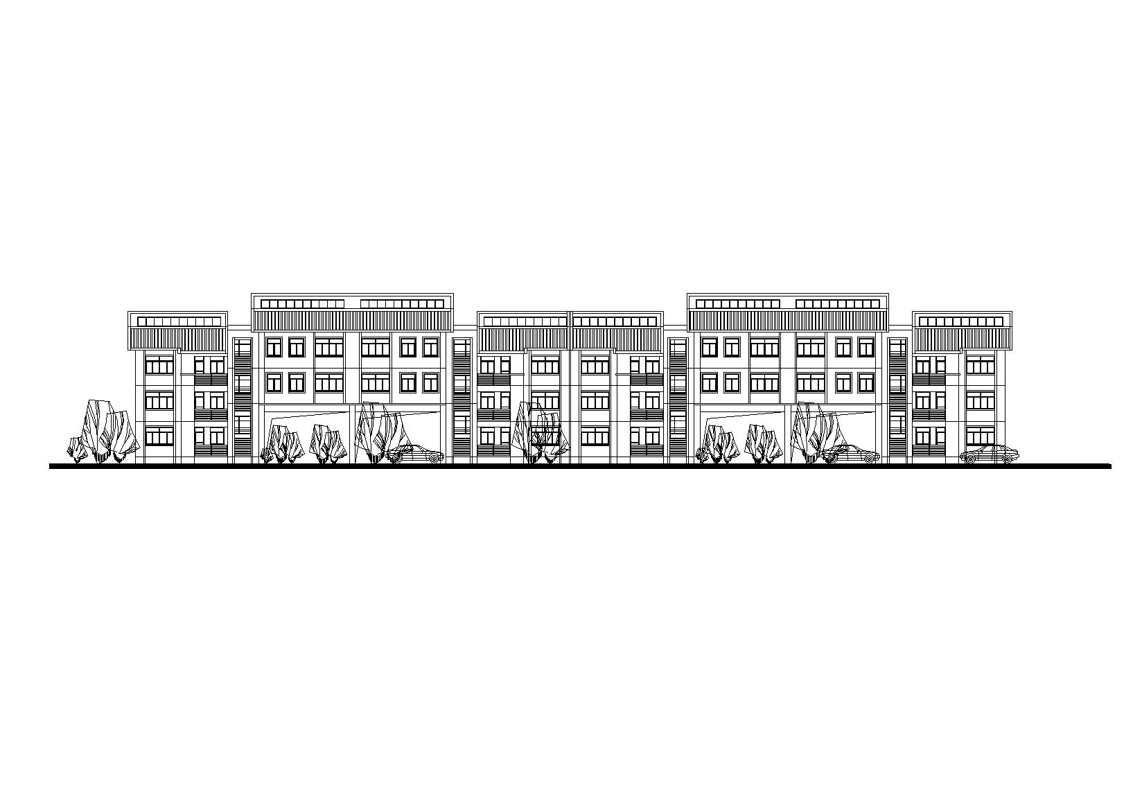 苏南传统民居村镇安居型公寓住宅建筑施工图（CAD+DOC）cad施工图下载【ID:165729185】