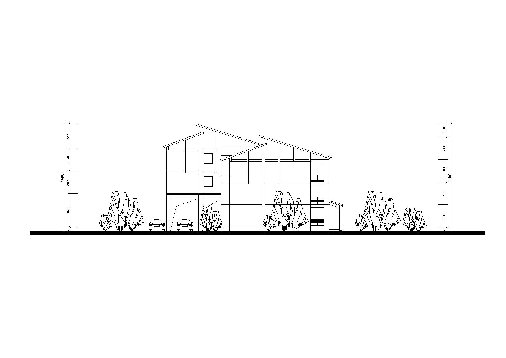 苏南传统民居村镇安居型公寓住宅建筑施工图（CAD+DOC）cad施工图下载【ID:165729185】