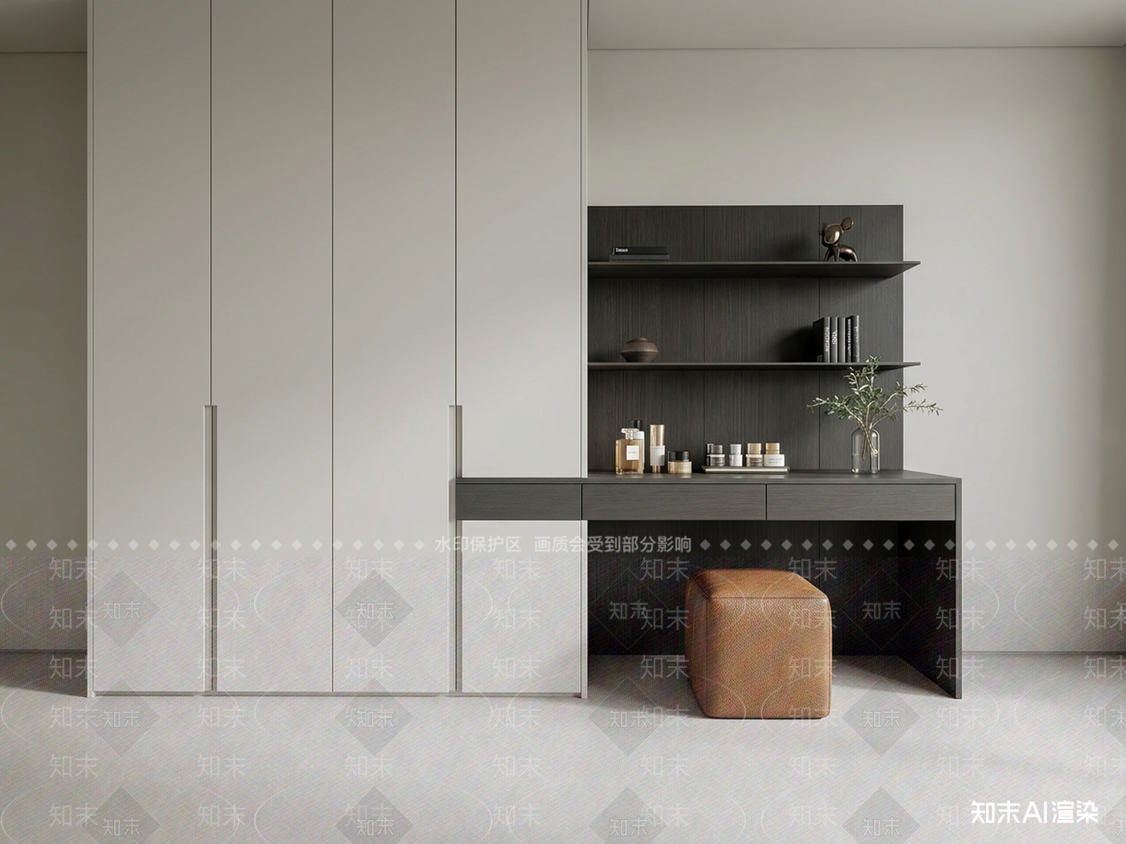 组合式梳妆台梳妆台3D模型下载【ID:1227282550】