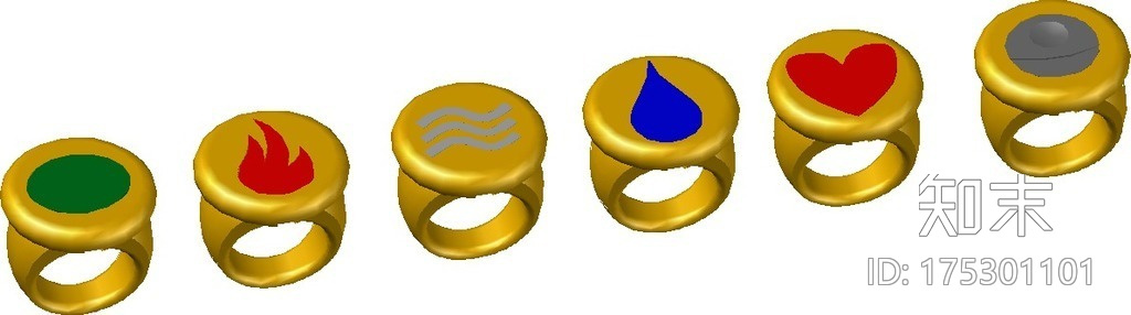 首饰式样库3d打印模型下载【ID:175301101】