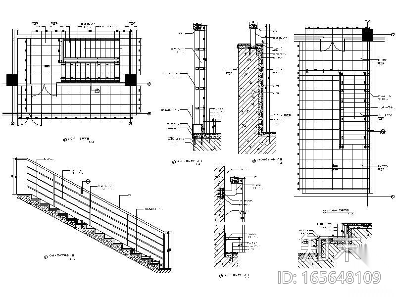 医院楼梯详图cad施工图下载【ID:165648109】