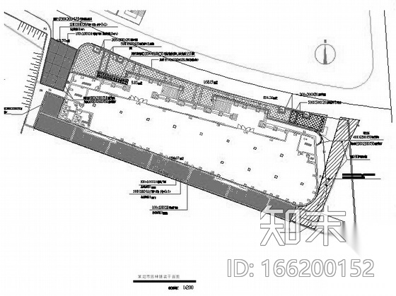 某小区超市园林工程竣工图cad施工图下载【ID:166200152】