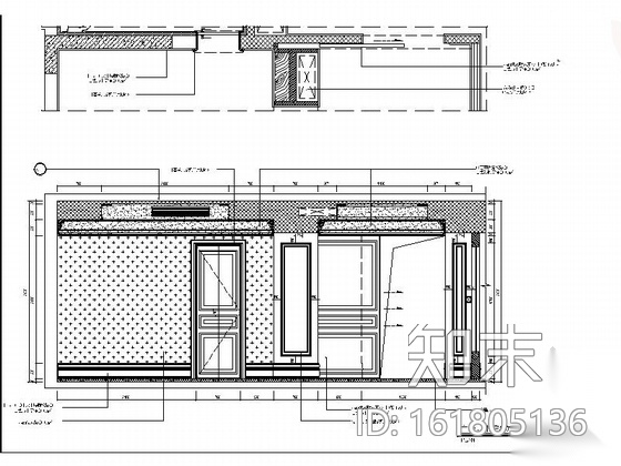 [重庆]精装美式经典三居室住宅装修施工图（含实景）cad施工图下载【ID:161805136】