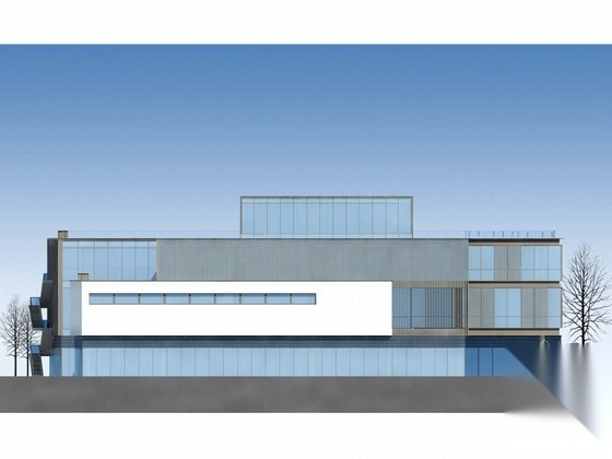 [四川]现代风格多层农贸市场建筑施工图（含效果图）施工图下载【ID:167372116】