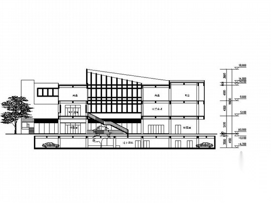 [四川]现代风格多层农贸市场建筑施工图（含效果图）施工图下载【ID:167372116】