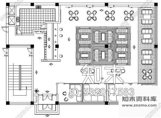 施工图某茶吧装修图cad施工图下载【ID:532017583】