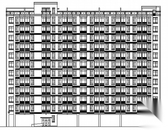 [义乌市]某十二层单身公寓建筑施工图施工图下载【ID:166196139】