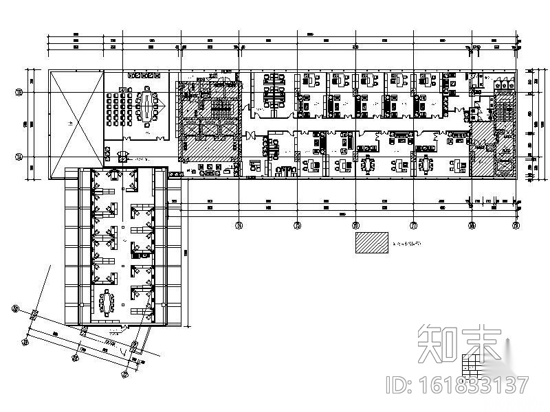 某高档办公楼装修施工图cad施工图下载【ID:161833137】