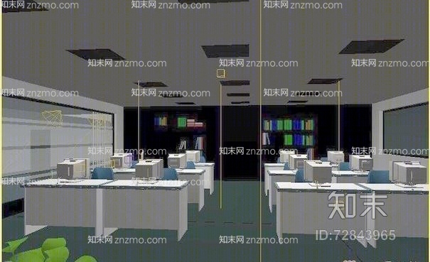 现代办公室3D模型下载【ID:72843965】