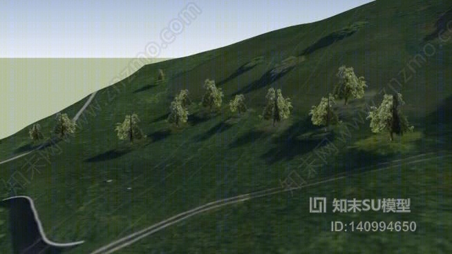 苹果树的根SU模型下载【ID:140994650】
