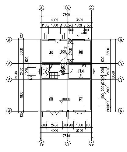 某三层乡村别墅建筑设计方案cad施工图下载【ID:151389136】