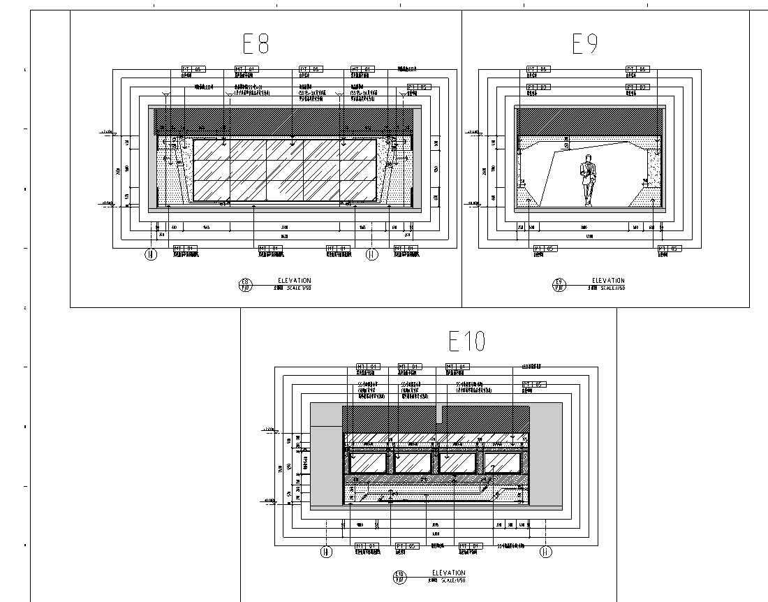 [福建]泉州某信息科技展厅施工图_附效果图施工图下载【ID:166522161】