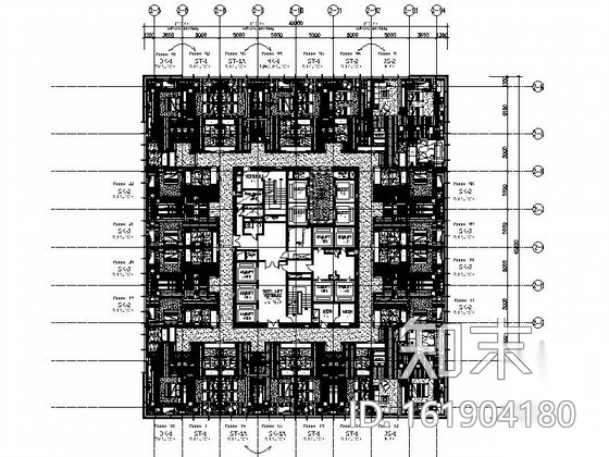 [辽宁]精品豪华五星级现代风格酒店客房酒廊部分室内装修...cad施工图下载【ID:161904180】