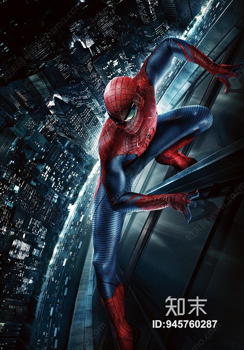儿童房蜘蛛侠漫威壁布壁纸贴图下载【ID:945760287】
