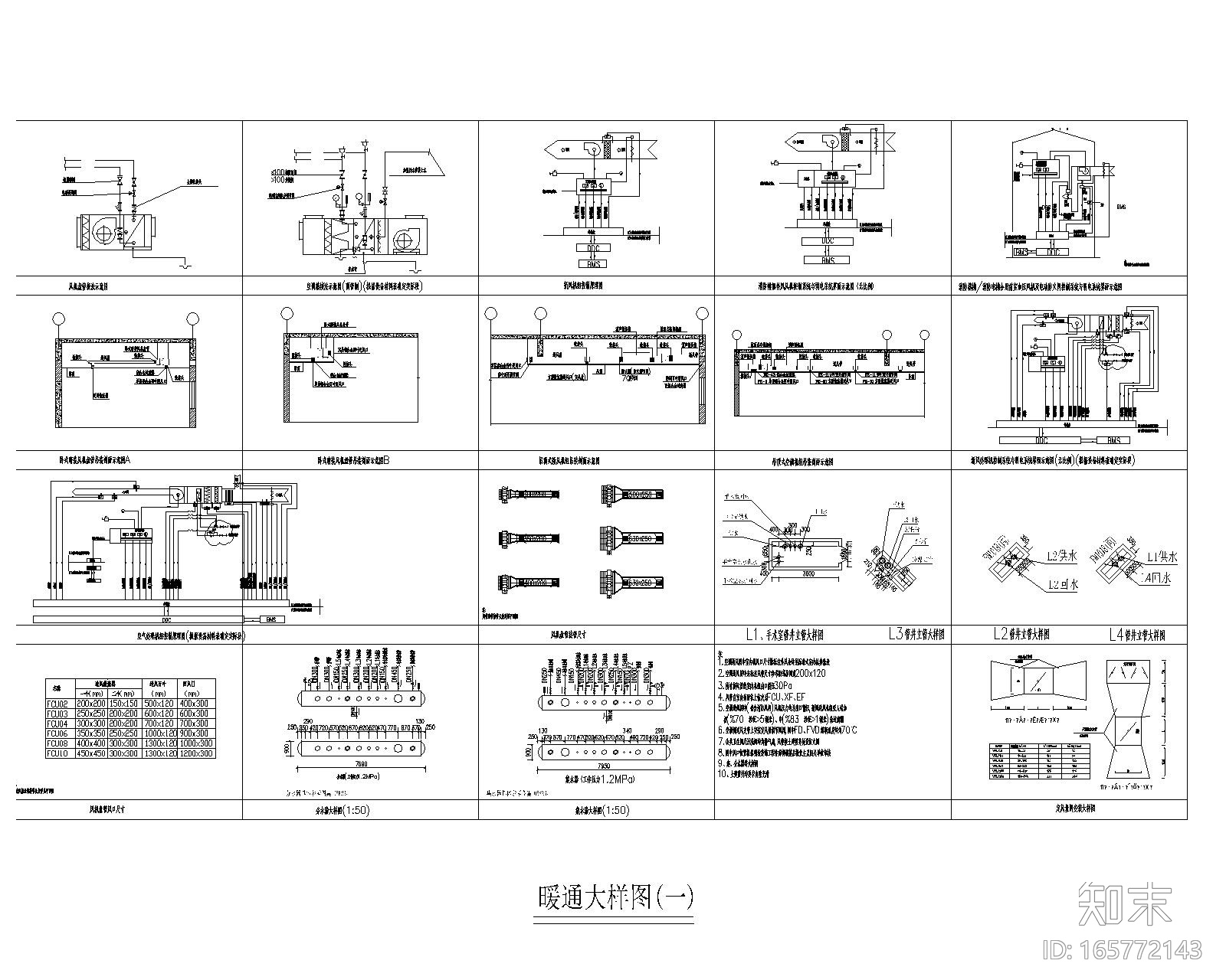 万州妇幼保健院通风空调工程施工图施工图下载【ID:165772143】