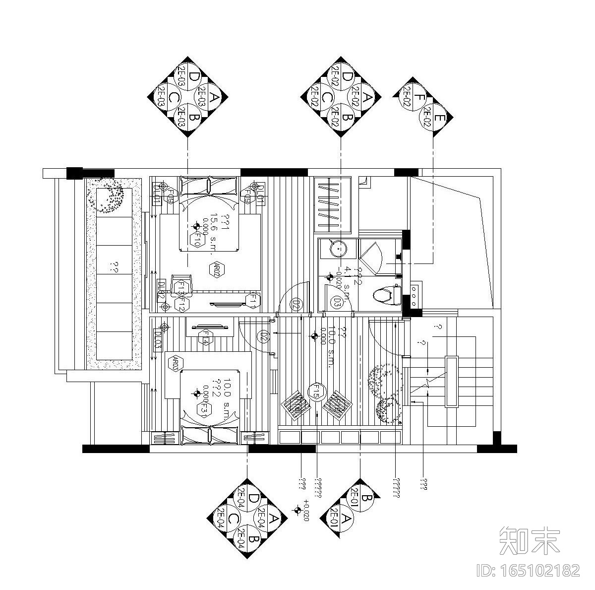 [重庆]梁志天——现代风格五层别墅内部装修全套施工图cad施工图下载【ID:165102182】