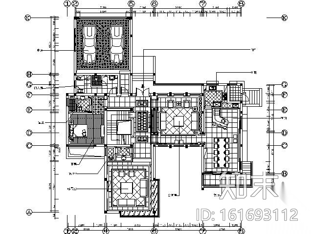 [上海]新中式风格独栋别墅施工图（含实景）cad施工图下载【ID:161693112】