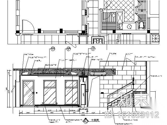 [上海]新中式风格独栋别墅施工图（含实景）cad施工图下载【ID:161693112】