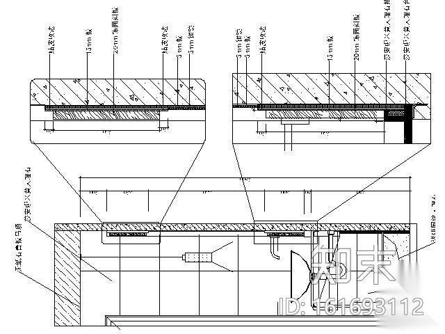 [上海]新中式风格独栋别墅施工图（含实景）cad施工图下载【ID:161693112】