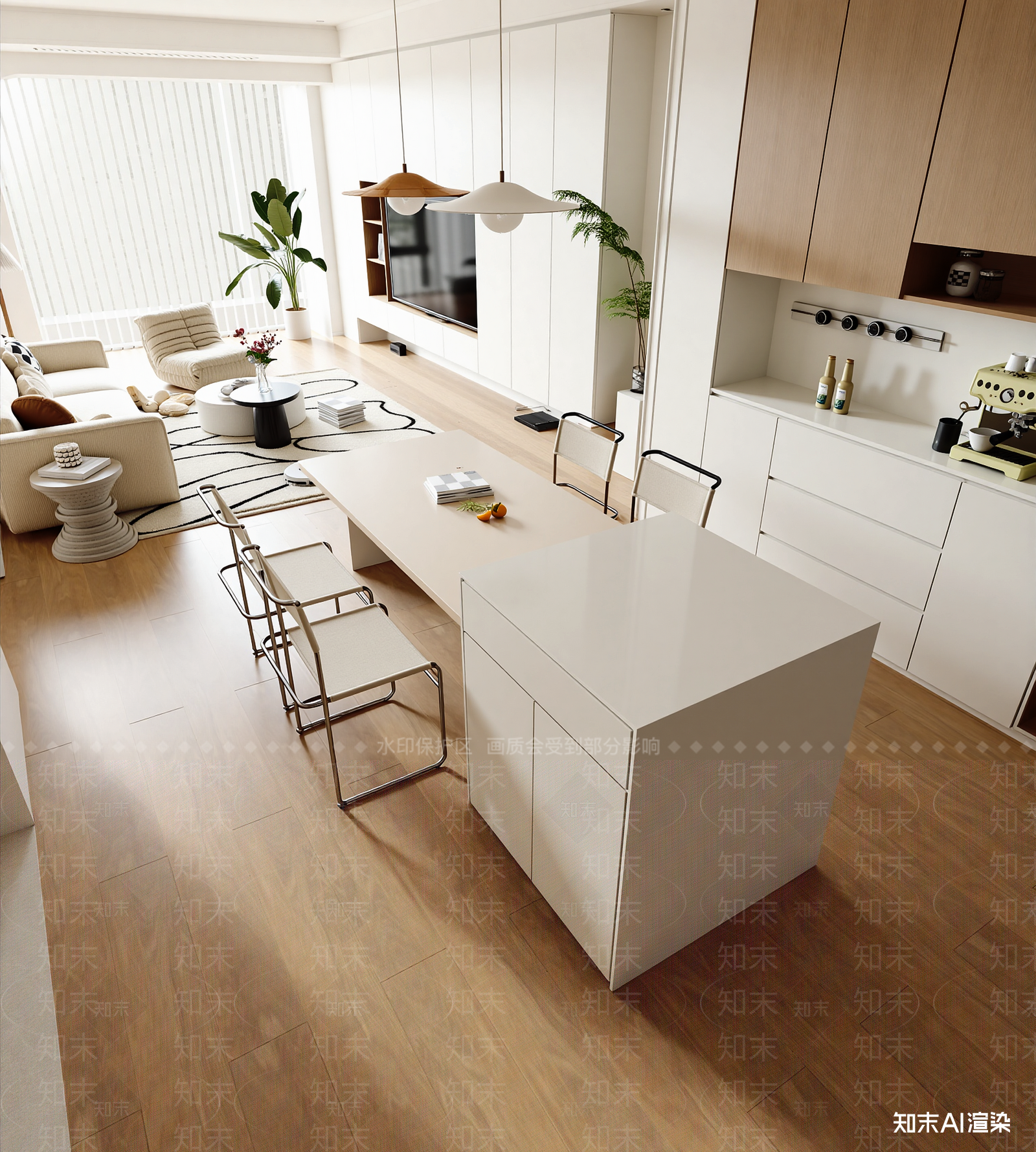 奶油客餐厅3D模型下载【ID:1214733104】