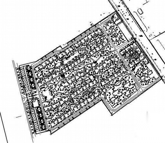 成都小区园林景观施工图全套施工图下载【ID:161105104】