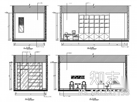 [福州]高档奢华欧式国际售楼部装修图（含实景）cad施工图下载【ID:161721153】