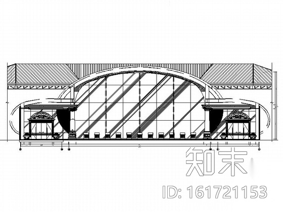 [福州]高档奢华欧式国际售楼部装修图（含实景）cad施工图下载【ID:161721153】