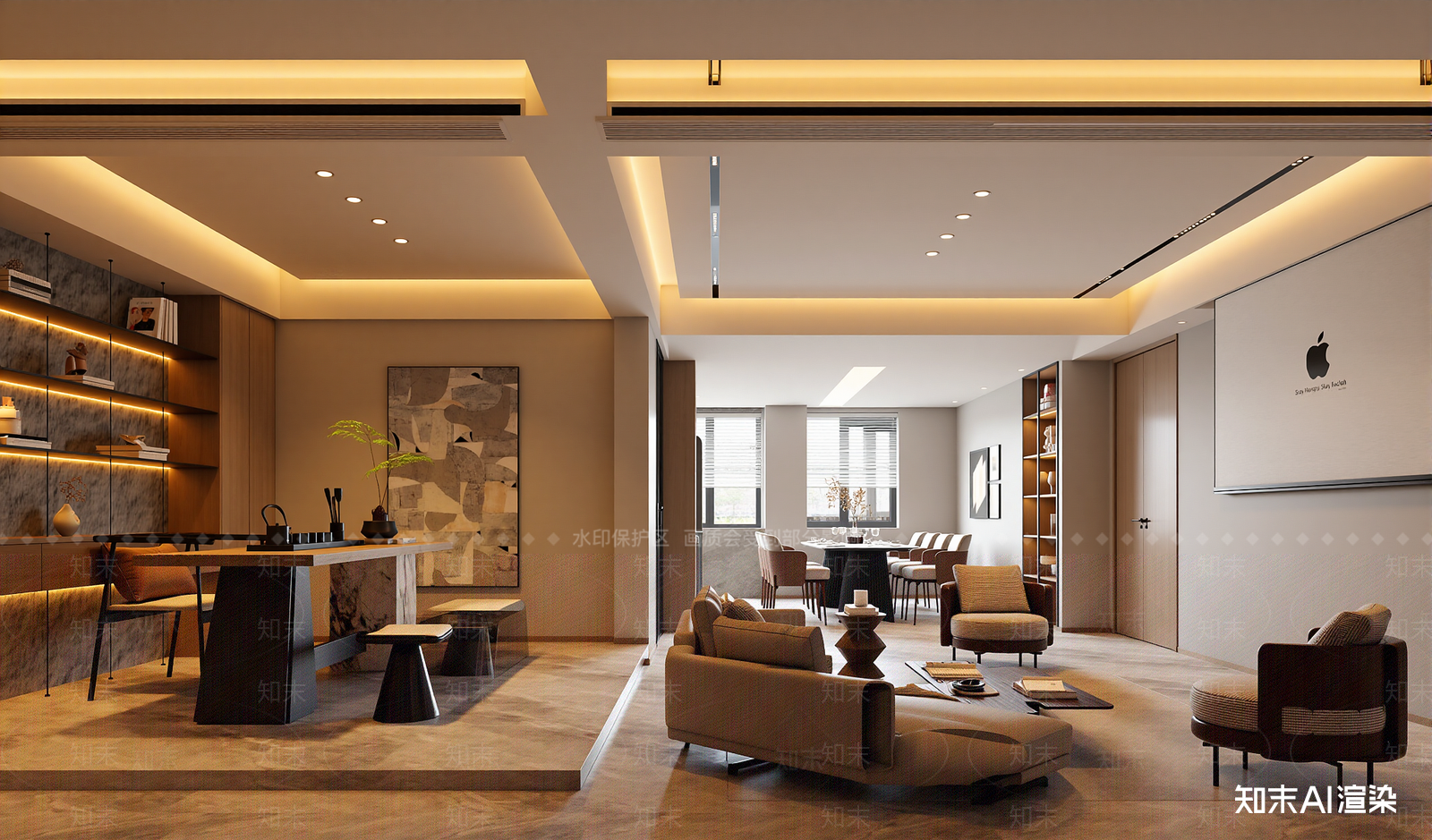 现代其他办公空间3D模型下载【ID:1214164036】