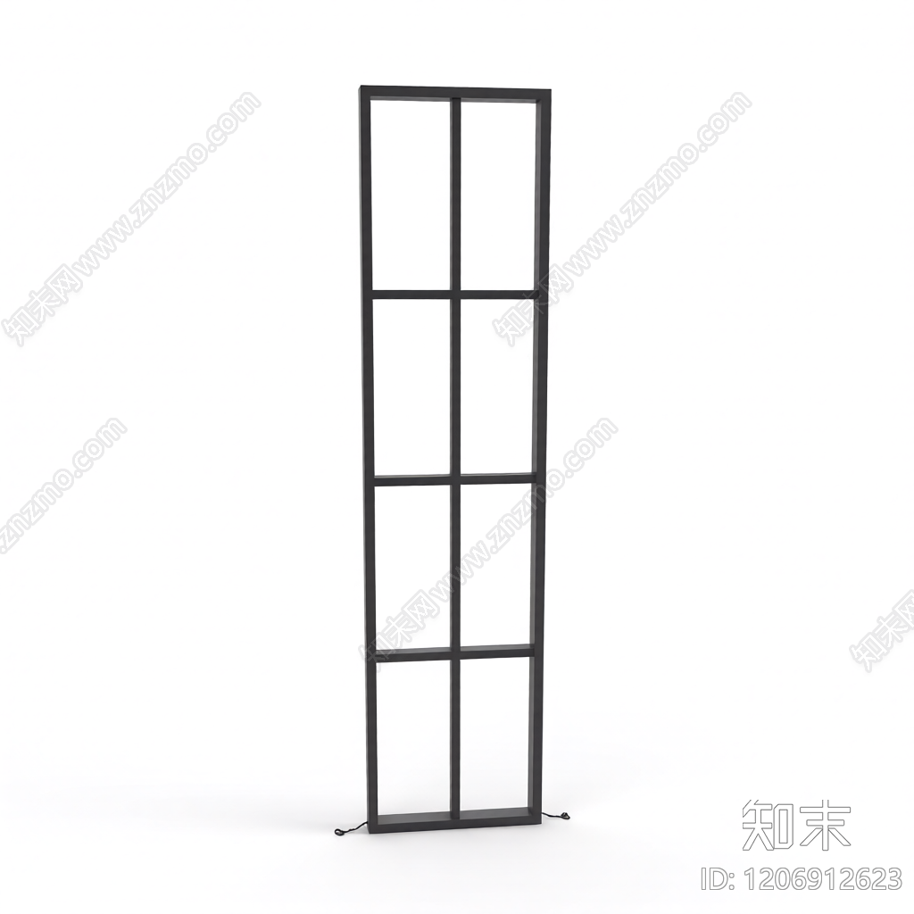 黑色格栅隔断3D模型下载【ID:1206912623】