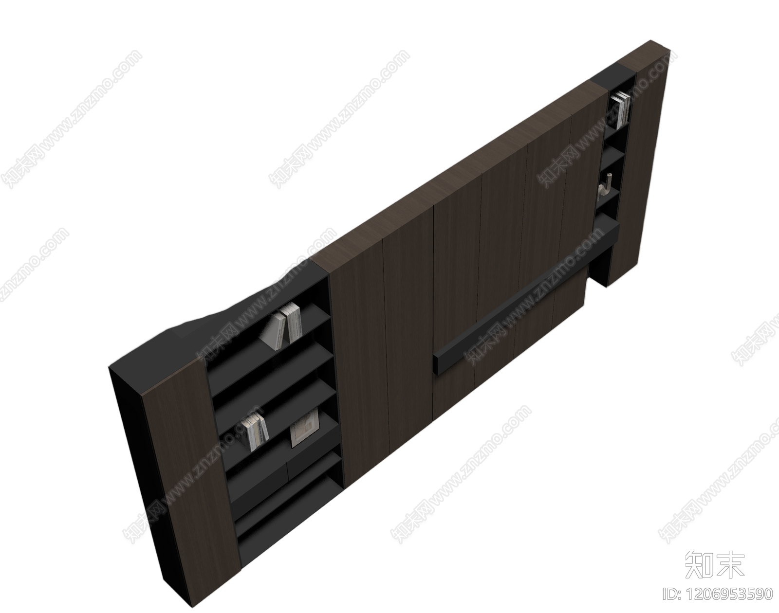 电视墙组合柜3D模型下载【ID:1206953590】