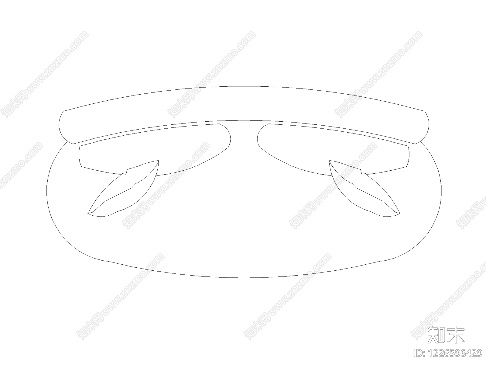 装饰线条cad施工图下载【ID:1226596429】