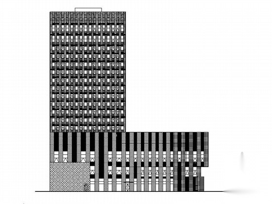 [湖南]高层框架剪力墙结构五星级酒店建筑施工图（含内装...施工图下载【ID:167941103】