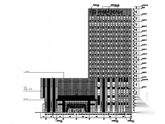 [湖南]高层框架剪力墙结构五星级酒店建筑施工图（含内装...施工图下载【ID:167941103】