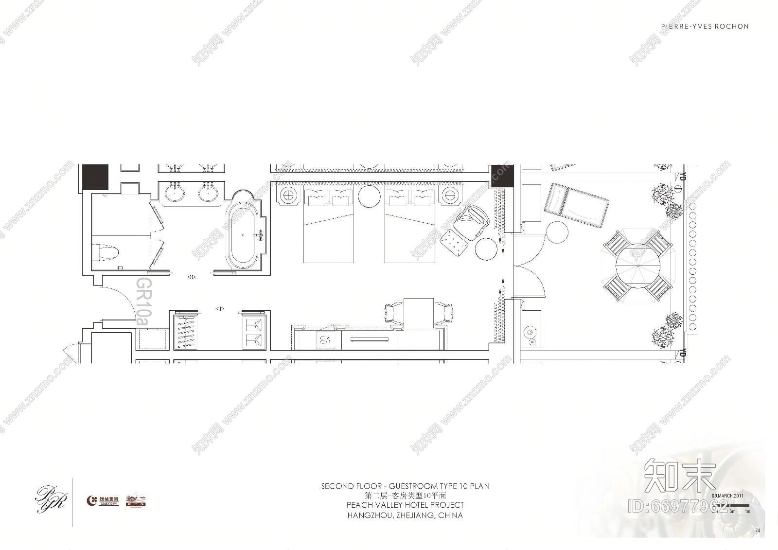 【免费】PYR--欧式杭州桃花源酒店cad施工图下载【ID:66977962】