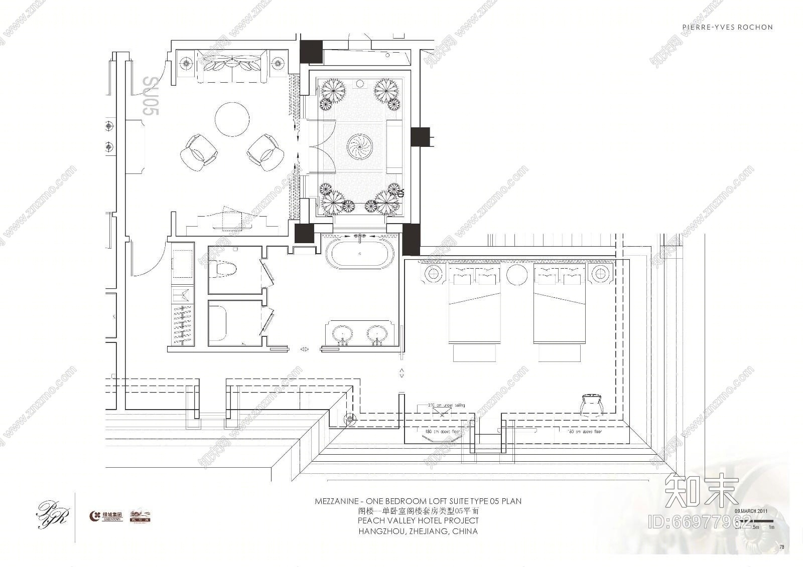 【免费】PYR--欧式杭州桃花源酒店cad施工图下载【ID:66977962】