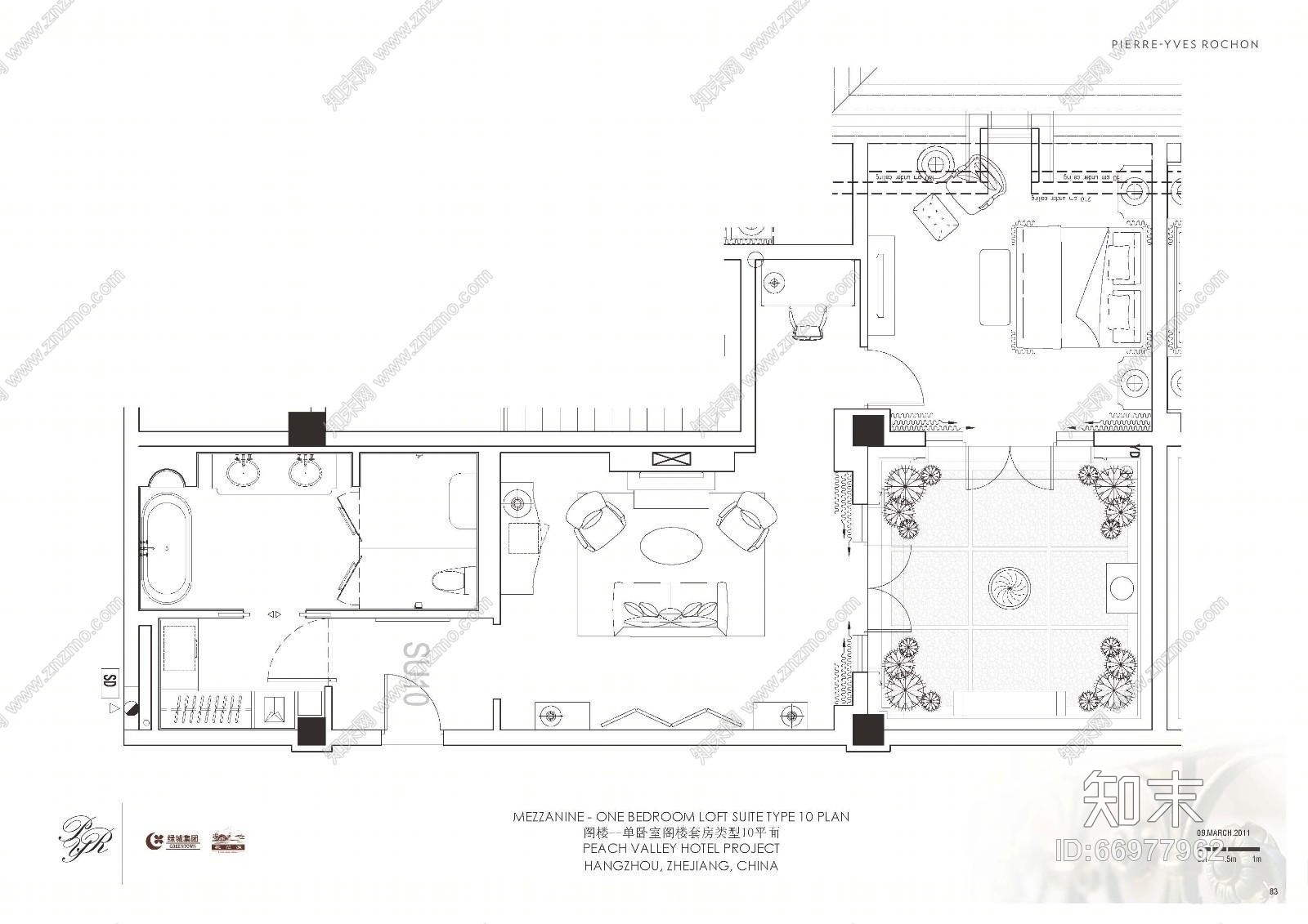 【免费】PYR--欧式杭州桃花源酒店cad施工图下载【ID:66977962】