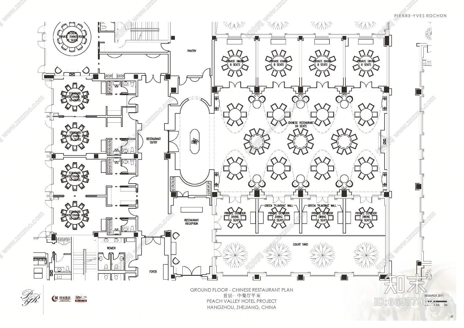 【免费】PYR--欧式杭州桃花源酒店cad施工图下载【ID:66977962】