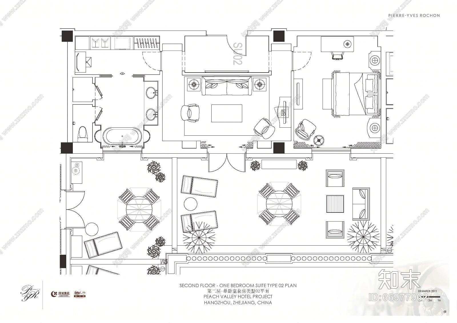 【免费】PYR--欧式杭州桃花源酒店cad施工图下载【ID:66977962】